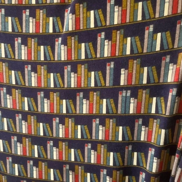 Effie's Heart Multicolored Bookshelf Print Dress - Picture 3 of 6